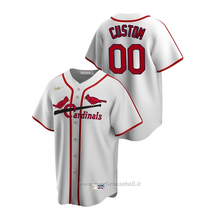 Maglia Baseball Uomo St. Louis Cardinals Personalizzate Cooperstown Collection Primera Bianco